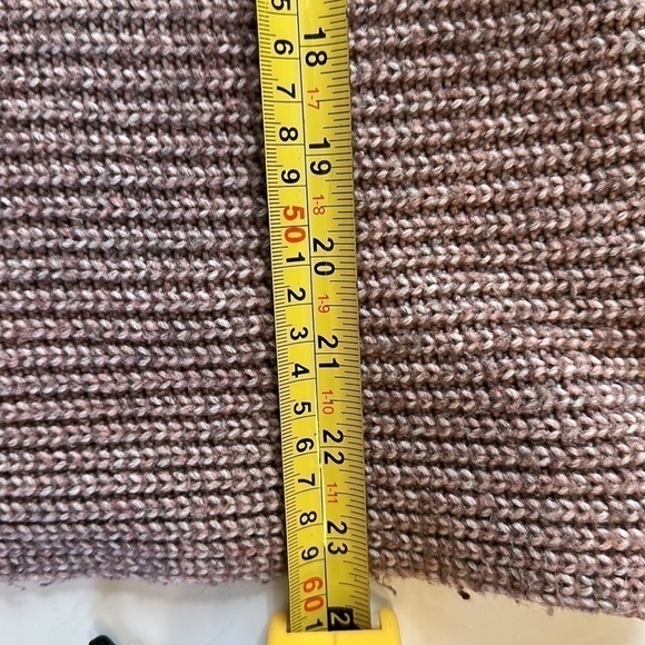 Cupcakes and Cashmere Dusty Rose Collared Split Neck Sweater Size Large - Picture 10 of 10